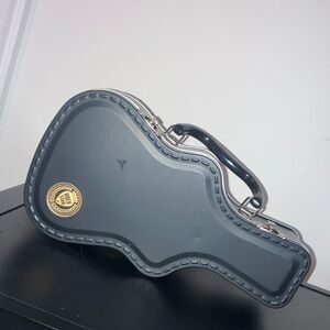 Guitar Shaped Hard Case - Black
